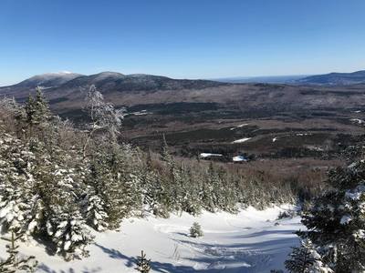 View looking down the slide