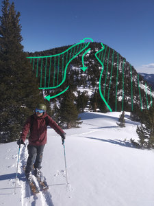 engel bevel karakter Baldy's Skirt Ski Ascent, Nederland, Colorado