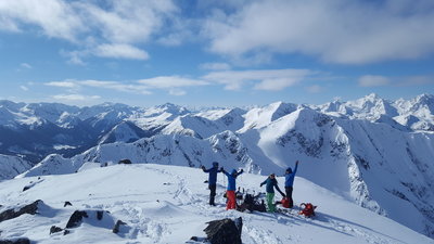 Summit of Peak 2318 looking South West towards Steep Peak