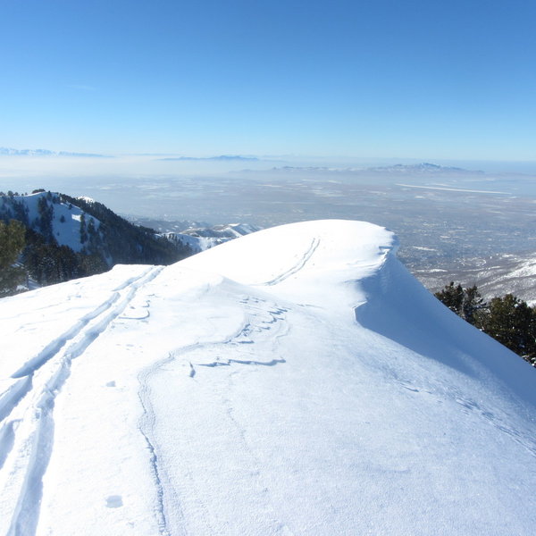 A view of the massive wind-drift atop Big-Drop 12. Big-Drop 1 seen in the background.