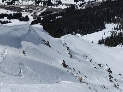 Easing under the cornice to get started on Heimes