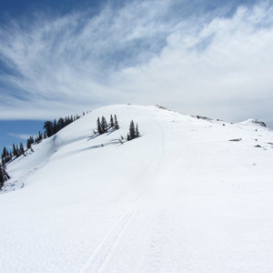 Here are some turns I made while getting off the ridge-line above Rice/Mud bowls.