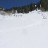 My ski tracks down the second half of Session's Peak Run.