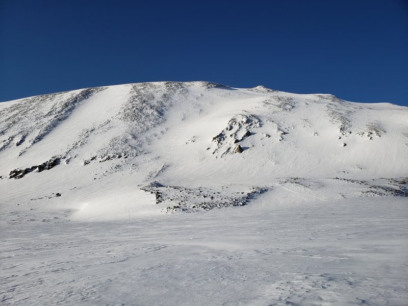 Looking back (south) at the descent from Mt Gemini.