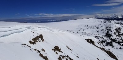 Looking from the drop in point of Frankenstein toward the Hour Glass