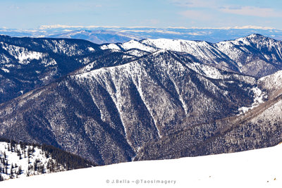 The Y Chutes in the West Fork of Gavilan Canyon