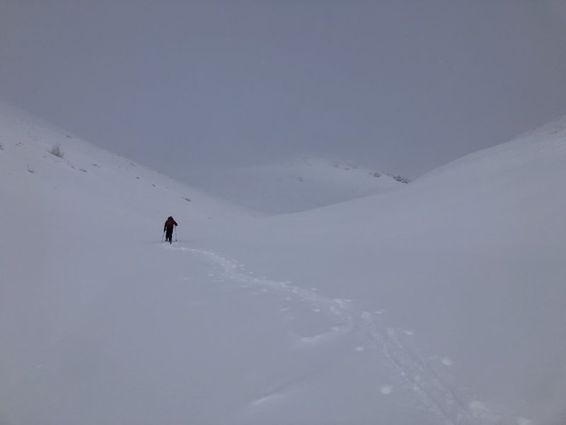 Prior to ascending the bowl.