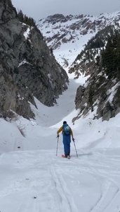 Looking up Tanners Gulch from the bottom.