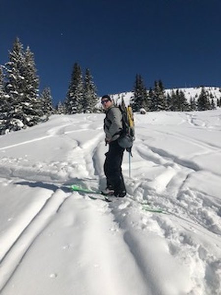 Skin track after breaking treeline