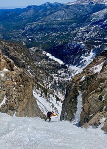 First choke before downclimb.