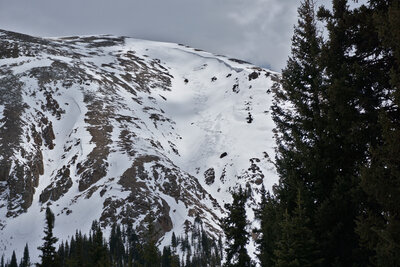 A closer look at West Sheridan's NW Couloir.