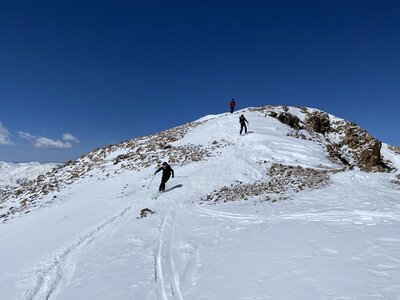 Avoiding the exposed rock near the summit may just be the crux of this route.