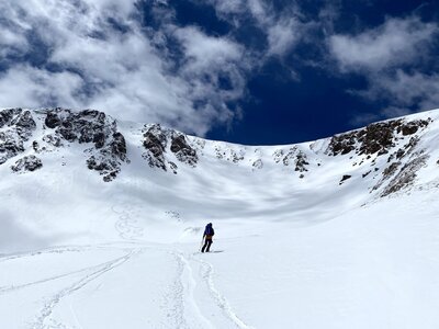 Checking out the tracks down Mine Shaft