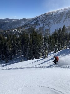 Beautiful pow day in mid January.