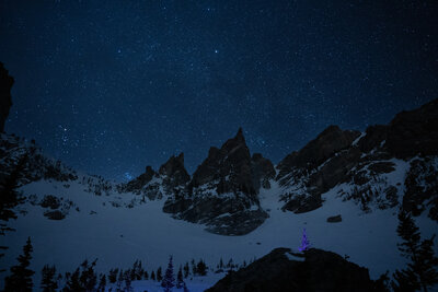 DT Couloir on March 23, 2022 @ 2300.  Taken from Emerald Lake