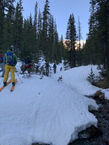 Up the Skintrack to Mt Parnassus.