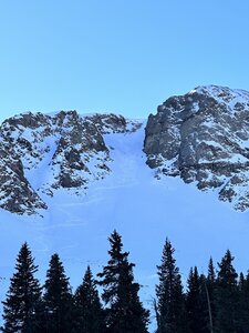 The main couloir, consider it shredded.