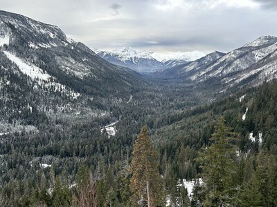 View from the uptrack into the Goat Rocks.