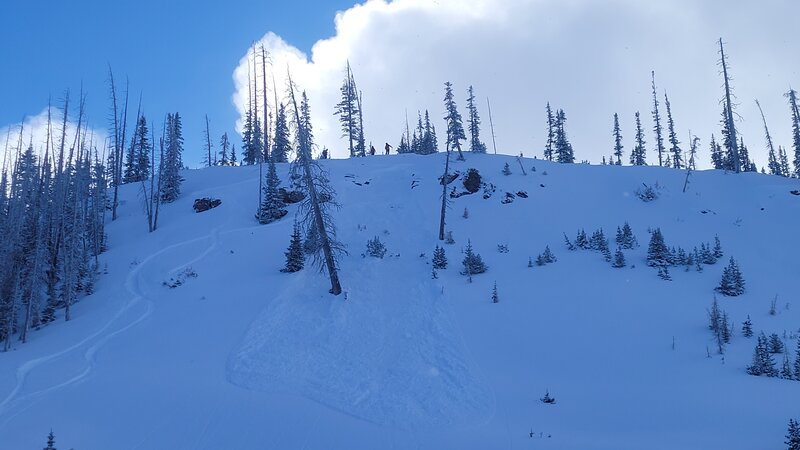 Devo's Pitch Avalanche after Patrol mitigation work.