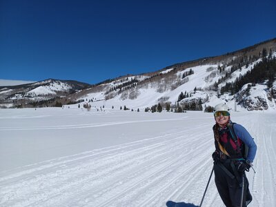The shots can be seen on the slope to the left in the photo.