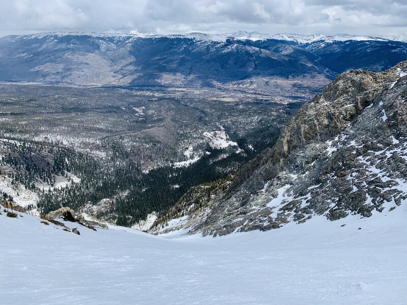 Looking down Silver from the very top.