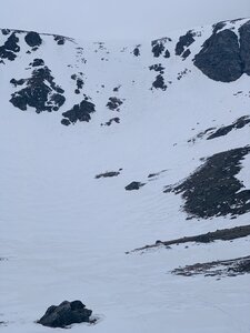 closer look at the center lines of the Box Creek Chutes
