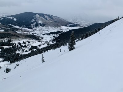 The upper pitches of Coney's in early season conditions.