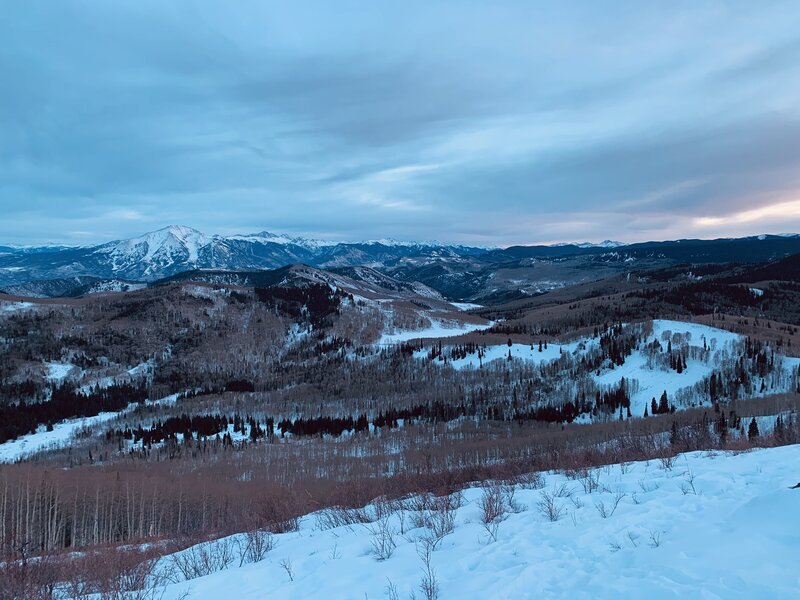 Looking towards Sopris from the summit of Willie's.