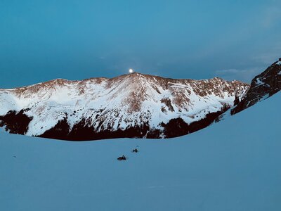 In the lake fork basin, looking at the West Face of Wheeler Peak.