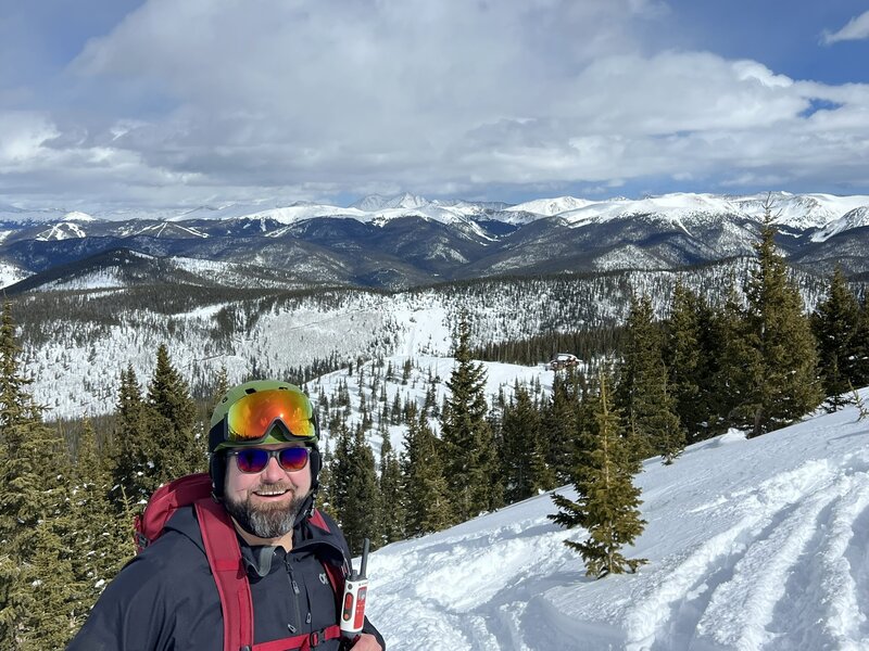 Looking down Strike from near treeline.