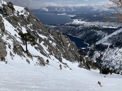 In the middle of the Emerald Chute