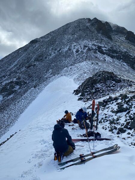 Transition for descent at the top of Fourth of July Bowl.