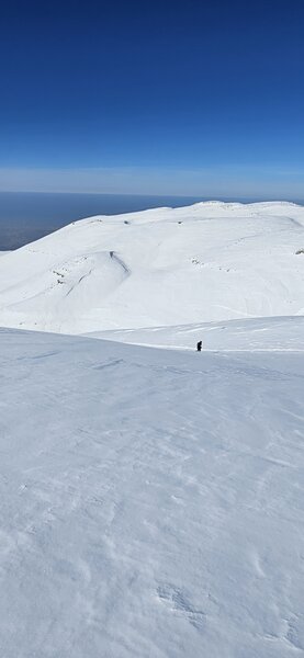 Hiking up the descent