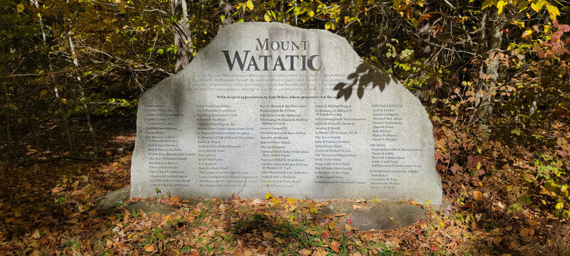Mount Watatic monument at the old base area
