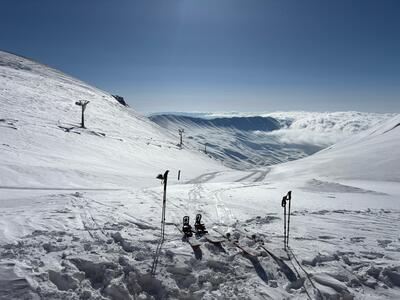 View from the French refuge