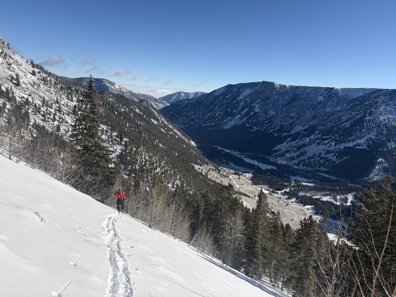 Almost to the ridge where things mellow for a bit.