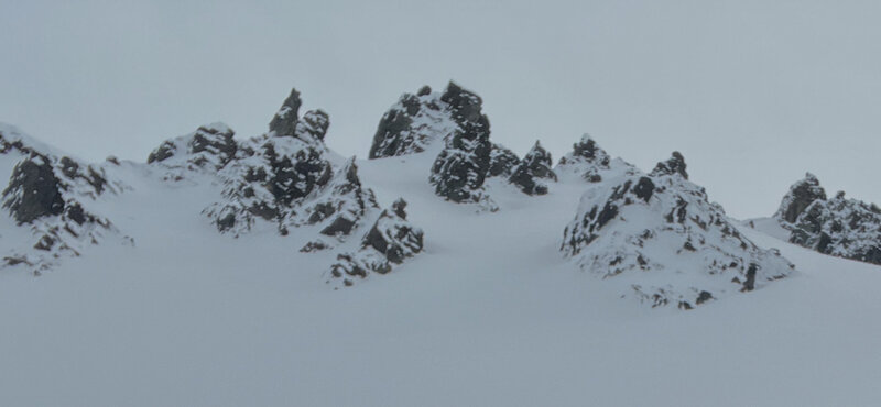 Turret Couloir Up view