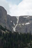 A view of the line's first descent (?) from the trail across Lake Geneva
